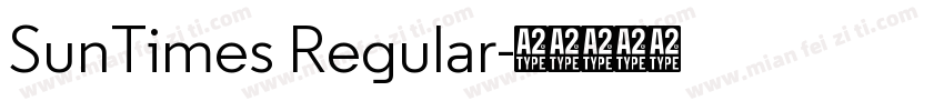 SunTimes Regular字体转换